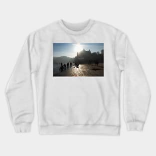 Winter Sunlight on the south Bay -  Scarborough, Yorkshire, UK Crewneck Sweatshirt